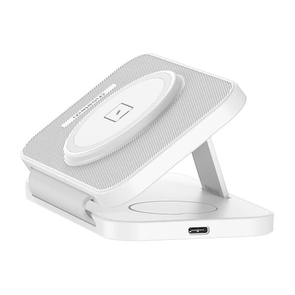 Choetech T616-F 3-i-1 induktiv lader (hvit)