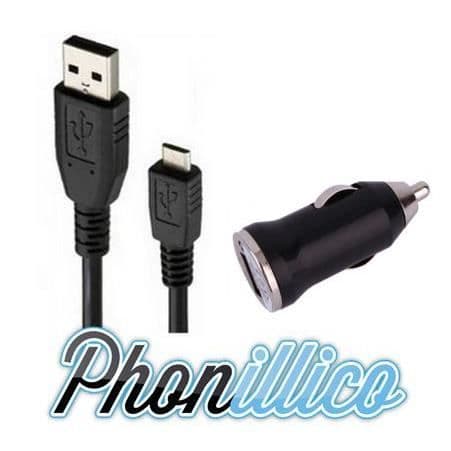Laddare bil USB-kabel kompatibel med Sony Xperia Z3 Compact