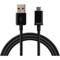 Miniatyrbild 1 av 2: Kabel USB Laddare Svart kompatibel med Huawei HONOR 8X - Micro USB-kabel Laddare Dataöverföring Mått 1 Meter Phonillico®