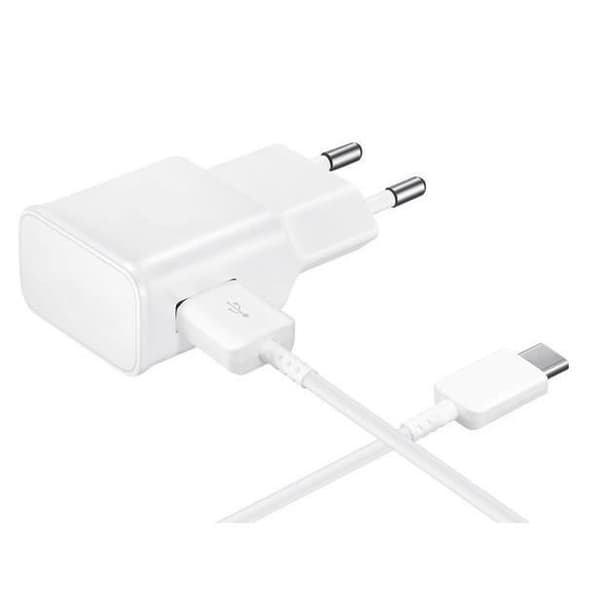 [Kompatibel Huawei HONOR 8-9-10-PLAY-VIEW10] USB-C-kabel 1 meter + Vit väggladdare [Phonillico®]