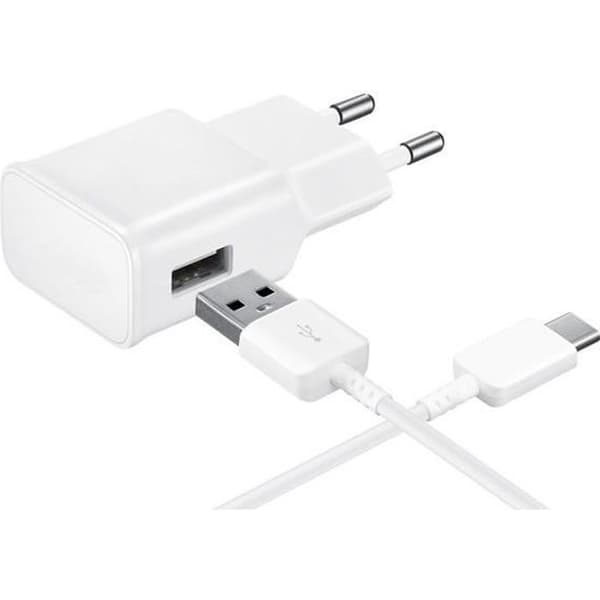 [Kompatibel Huawei HONOR 8-9-10-PLAY-VIEW10] USB-C-kabel 1 meter + Vit väggladdare [Phonillico®]