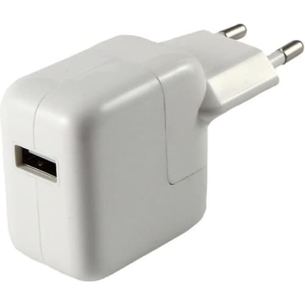Laddare för vägguttag - Phonillico® - 12W - Kompatibel med iPad 2017-2018 - Färg Vit - Vägguttag