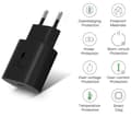Miniatyrbild 3 av 5: Snabbladdare 25W - Phonillico® - USB-C - 1 meter - Kompatibel med Samsung Galaxy S25/S24/S23