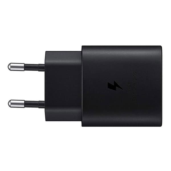 Snabbladdare 25W - Phonillico - Kompatibel med Samsung Galaxy - USB-C - Svart - Snabb laddning
