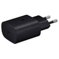 Miniatyrbild 1 av 5: Snabbladdare 25W - Phonillico - Kompatibel med Samsung Galaxy - USB-C - Svart - Snabb laddning