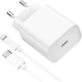 Miniatyrbild 1 av 4: Snabb laddare 18W + kabel för iPhone 14-14 PLUS-14 PRO-14 PRO MAX-13-MINI-13 PRO-13 PRO MAX-12-12 PRO-11-X-XS-XR-SE Phonillico®