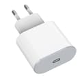 Miniatyrbild 2 av 3: Snabbladdare 20W - Phonillico - Airpods 4/Pro 2/Pro/3/2/Max - USB-C - 2 meter - Vit