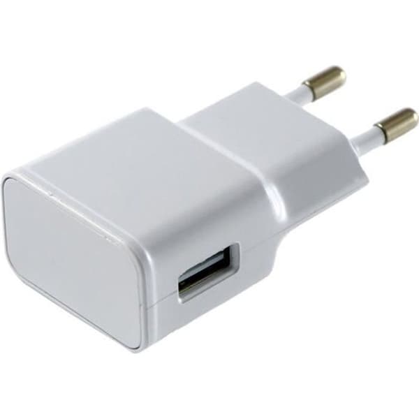Laddare för Väggkontakt - Phonillico® - Kompatibel med Samsung Galaxy S10 S10+ S10E - Micro USB - 2A - Vit