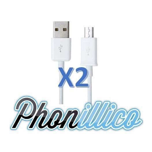 Förpackning med 2 USB-laddningskablar kompatibla med Sony Xperia SP