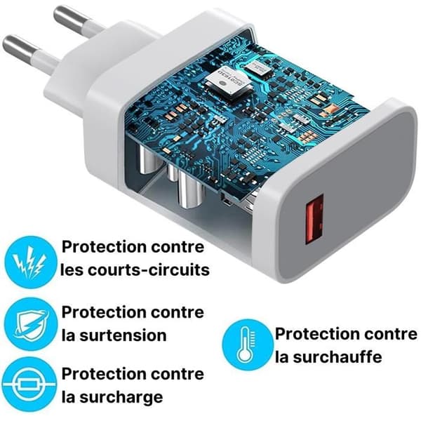 Snabbladdare 120W - Xiaomi - Kompatibel med flera modeller - USB-C - Vit - Snabb laddning