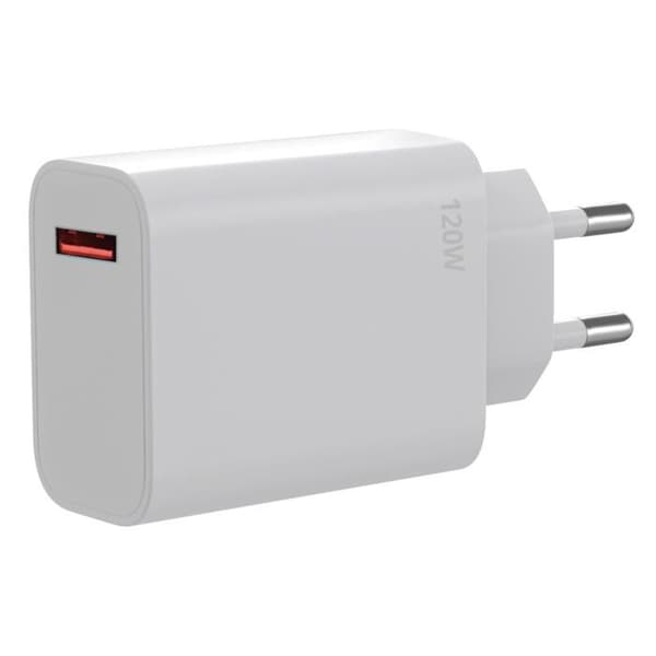Snabbladdare 120W - Xiaomi - Kompatibel med flera modeller - USB-C - Vit - Snabb laddning