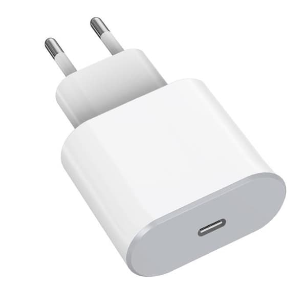 Snabbladdare 20W - Phonillico® - Vit - USB-C - Kompatibel med iPhone 16 - 40g