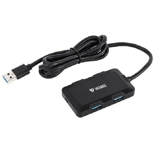 YENKEE Laddningsstation med 4 USB-portar, - YHB 4341BK