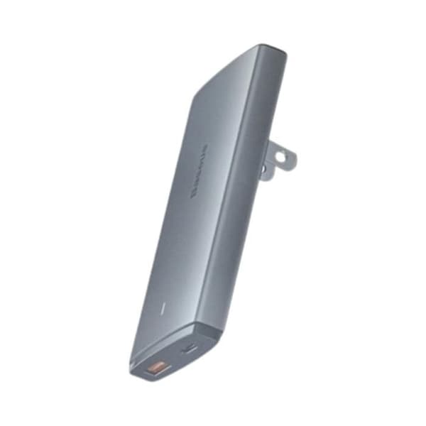 BASEUS GAN 5 PRO ULTRA-TUN SNABBLADDARE, C+U, 65W, INTERNATIONAL EDITION, FÄRG: GRÅ. Svart, Grå