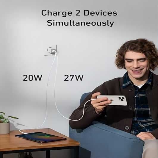 USB C laddare - ANKER - 521 - 40W - Kompakt - Snabb - Kompatibel med iPhone och iPad