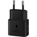 Miniatyrbild 2 av 4: SAMSUNG FAST 25W USB C nätladdare utan kabel svart