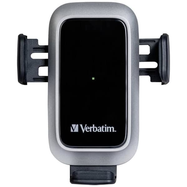 Verbatim FWC-03 Pro Qi Snabb trådlös Billaddare USB Induktiv Laddningsstation Svart