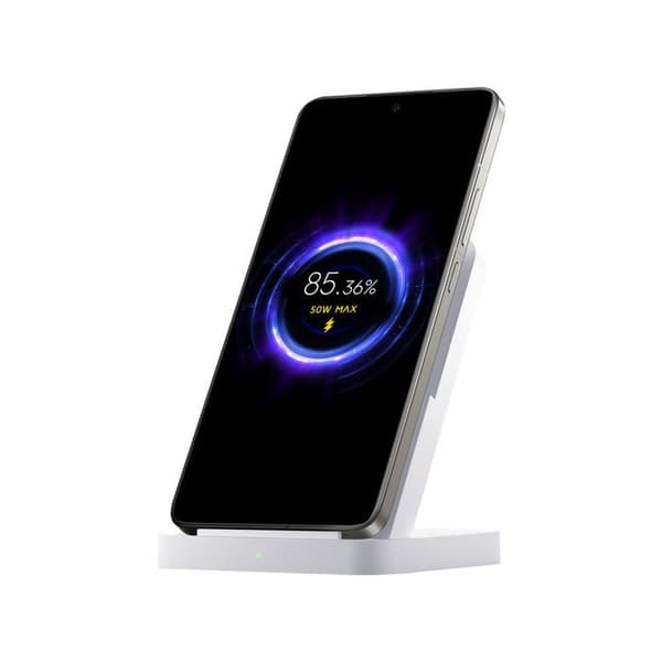 Trådlös laddare - XIAOMI - Mi Wireless Charging Stand Pro - 50W - Vit - Bärbar