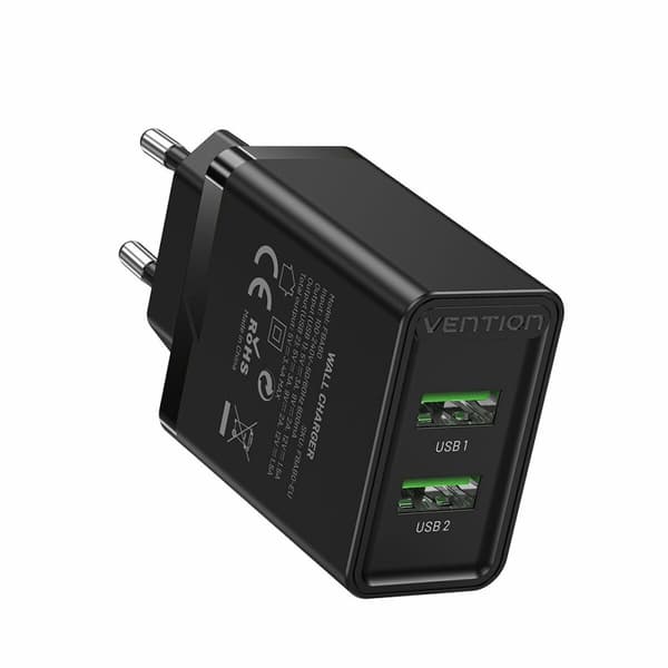Vegglader Vention FBAB0-EU Svart 18 W Sort