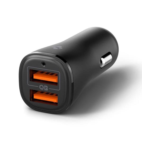 Laddare för bil 2 x USB, 30W - Spigen Essential (EV302) - Svart