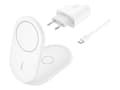 Miniatyrbild 2 av 4: Trådlös Laddare - BELKIN - BoostCharge - 15 W Qi2 - Kompatibel med MagSafe - 2-i-1 Fällbar
