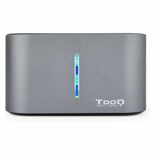 TooQ TQDS-805G Dockningsstation med dubbel SATA-fack för 2,5 och 3,5 tum, USB 3.0-USB 3. Gen, kompatibel