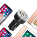 Miniatyrbild 4 av 4: TD® Billaddare Napp USB Billaddare Dubbel USB2.1A Biltelefonladdare