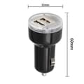 Miniatyrbild 2 av 4: TD® Billaddare Napp USB Billaddare Dubbel USB2.1A Biltelefonladdare