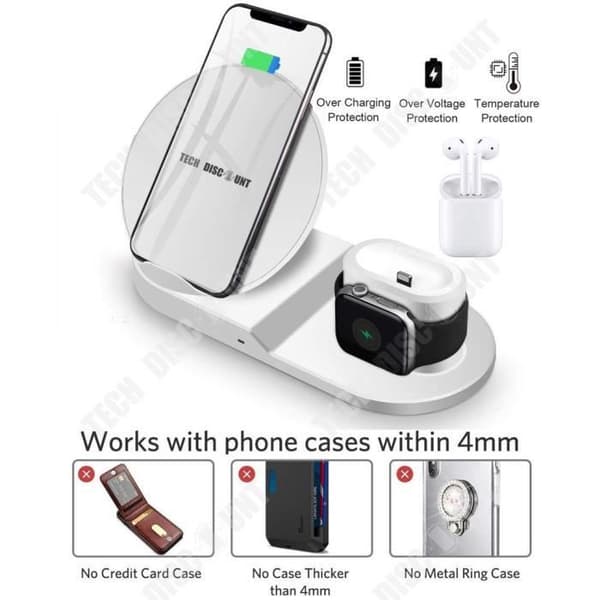 TD® Induktiv Laddare 25*10*8,5cm-Smart trådlös snabbladdning