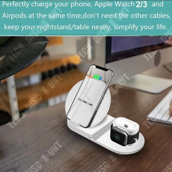 TD® Induktiv Laddare 25*10*8,5cm-Smart trådlös snabbladdning