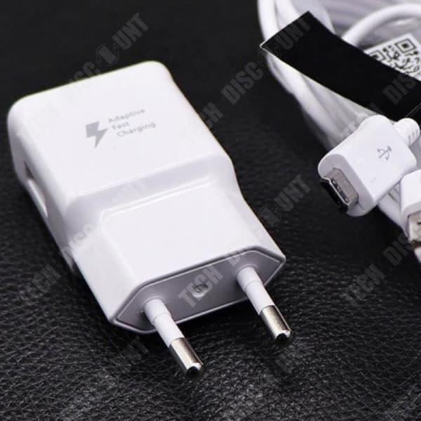 TD® Quick Charge Amerikansk standard enkelports usb-laddare s6 snabbladdning med kabelsats Europeisk standard laddningshuvud