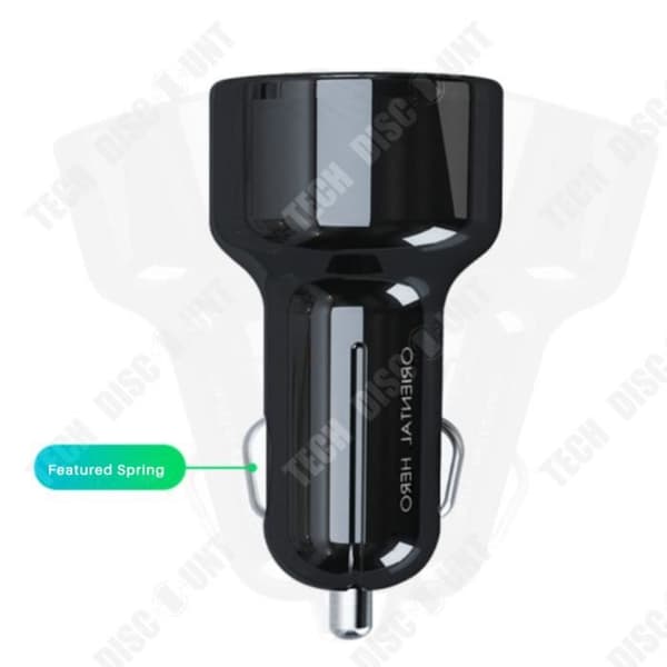 TD® billaddare QC3.0 9V2A Dubbel USB 36W snabbladdning biltelefonladdare