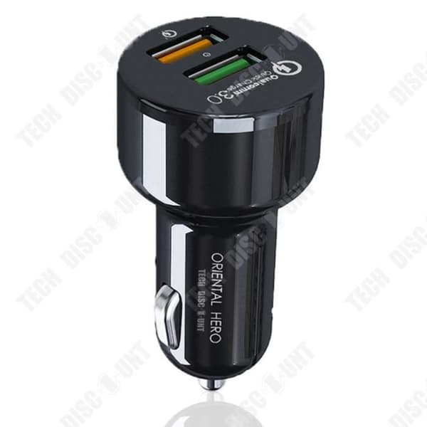 TD® billaddare QC3.0 9V2A Dubbel USB 36W snabbladdning biltelefonladdare