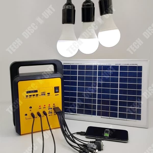 TD® 10w Generatorer Solenergi Bärbar Mobil Power Lighting Power Generation Energilagring
