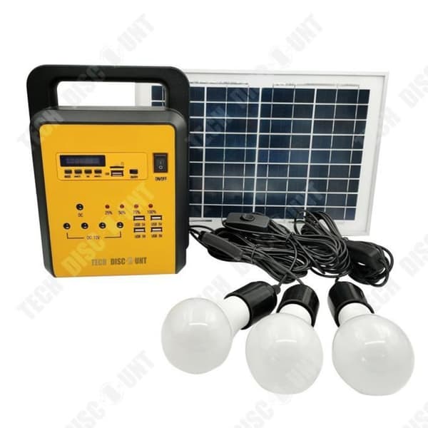 TD® 10w Generatorer Solenergi Bärbar Mobil Power Lighting Power Generation Energilagring