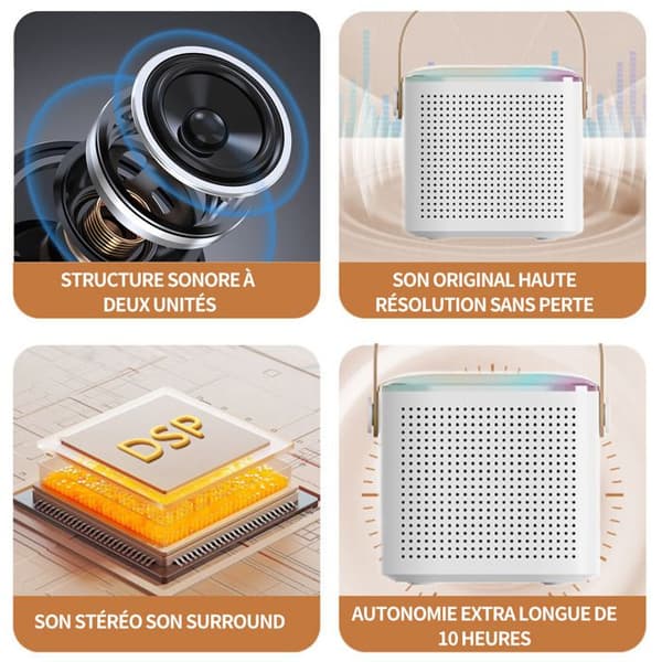 Bluetooth Högtalare - INN® - 2000mAh - Vattentålig - Bärbar - 360° Surround Ljud