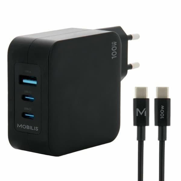 Bärbar laddare Mobilis 001365 Svart Svart