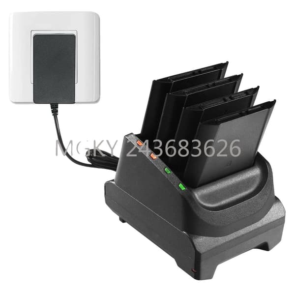 Opladningsdock til Zebra-enheder, kompatibel med TC51 TC52 TC56 TC57, effektiv opladningsbase
