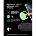 Miniatyrbild 3 av 4: Belkin BoostCharge 3-i-1 Laddningsstation med Qi2 MagSafe-laddare för iPhone 16, Apple Watch, AirPods, Svart