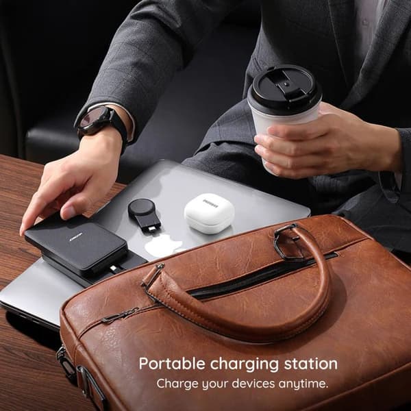 Trådlös laddstation för iPhone, AirPods, iWatch - JoyRoom (JR-WQS02) - Svart