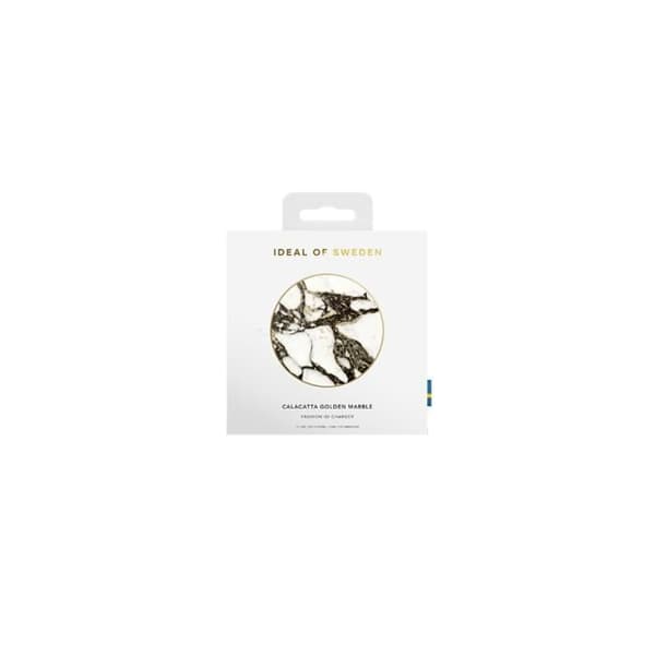 Trådlös Qi-laddare för smartphones/AirPods 10W Modell Calacatta Golden Marble IDEAL OF SWEDEN Flerfärgad