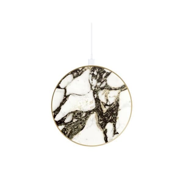 Trådlös Qi-laddare för smartphones/AirPods 10W Modell Calacatta Golden Marble IDEAL OF SWEDEN Flerfärgad Guld