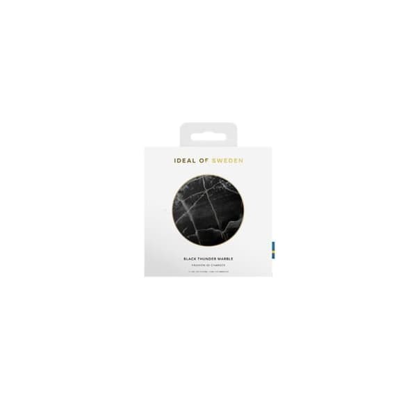 Trådlös Qi-laddare för Smartphones/AirPods 10W Modell Thunder Marble IDEAL OF SWEDEN Svart