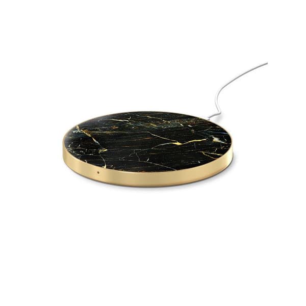 Trådlös Qi-laddare för smartphones/AirPods 10W Modell Port Laurent Marble IDEAL OF SWEDEN Svart