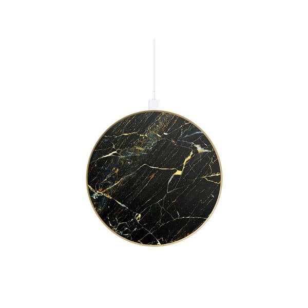 Trådlös Qi-laddare för smartphones/AirPods 10W Modell Port Laurent Marble IDEAL OF SWEDEN Svart Svart