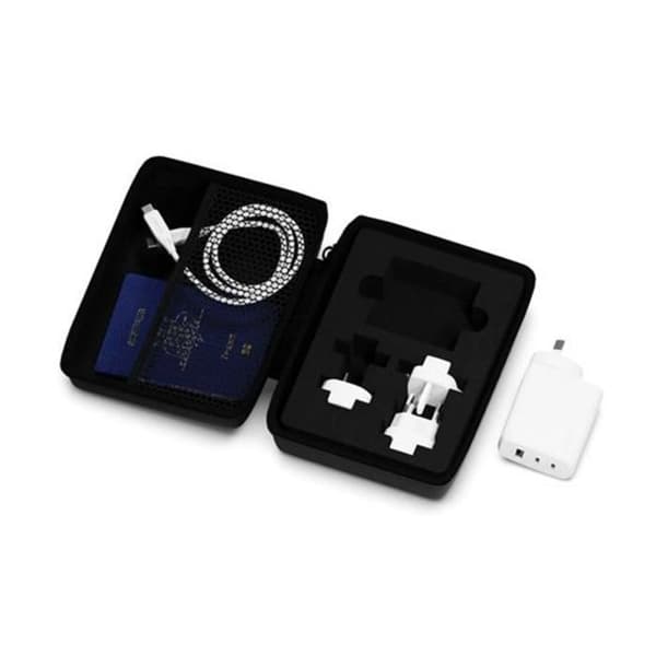 Multiport Resel 67W GaN PowerMaxx med USB-C-kabel 1m CYGNETT Vit