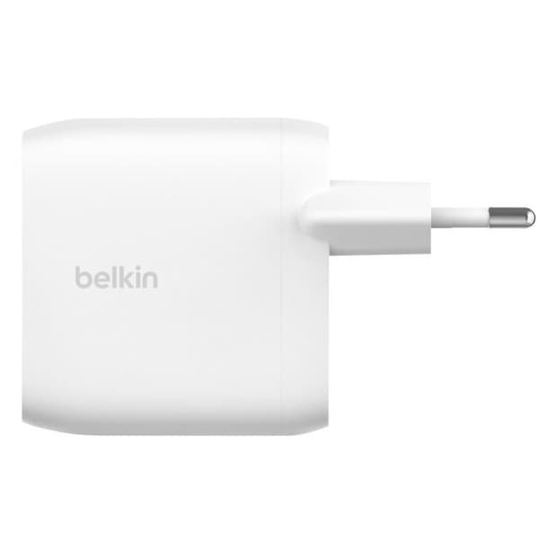 Laddare Vägg 2x USB C 30W Power Delivery PPS Kompakt Format Belkin Vit