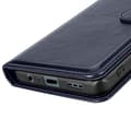 Miniatyrbild 5 av 5: Etui för Oppo A40 med dragsnodd, flip-fodral, plånbok, blå