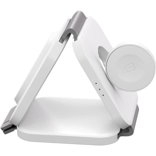 Trådlös 3-i-1-laddare - GOOBAY - Fällbar - Kompatibel med iPhone, AirPods, Apple Watch - Snabbladdning