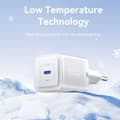 Miniatyrbild 4 av 6: Laddare för EU-kontakt, GaN, 20W, Typ-C, Smart Charging - Vention (FEPB0-EU) - Svart